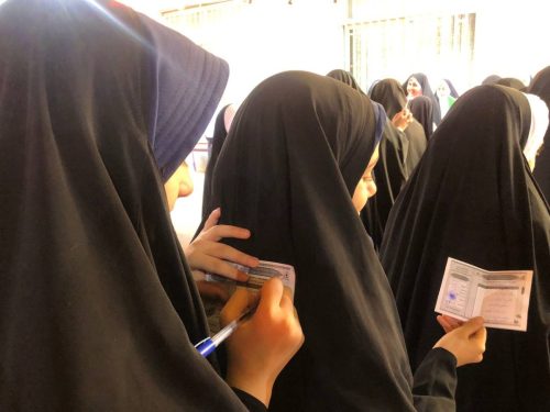 انتخابات شورای دانش آموزی دبستان نرگس