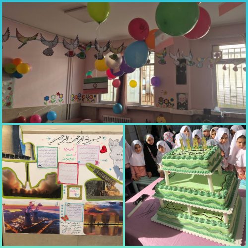 آماده سازی کلاسها به مناسبت جشن و تهیه روزنامه دیواری