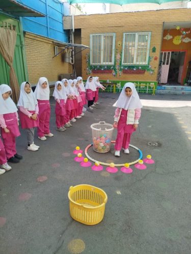 بازی پرتاب با دست راست پیش دبستان